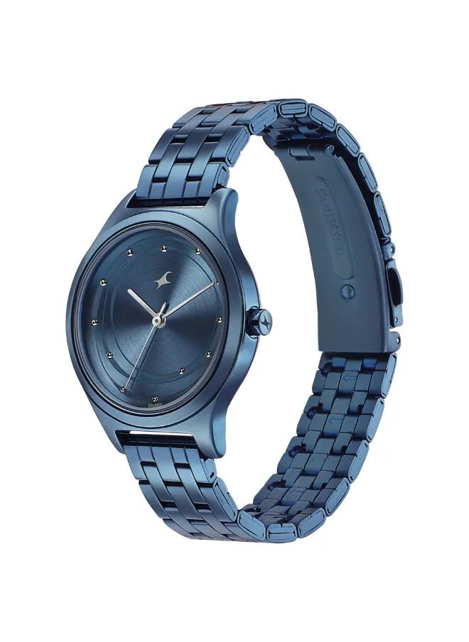 Women's Analog Round Shape Stainless Steel Wrist Watch - 6152QM01 - 40 Mm