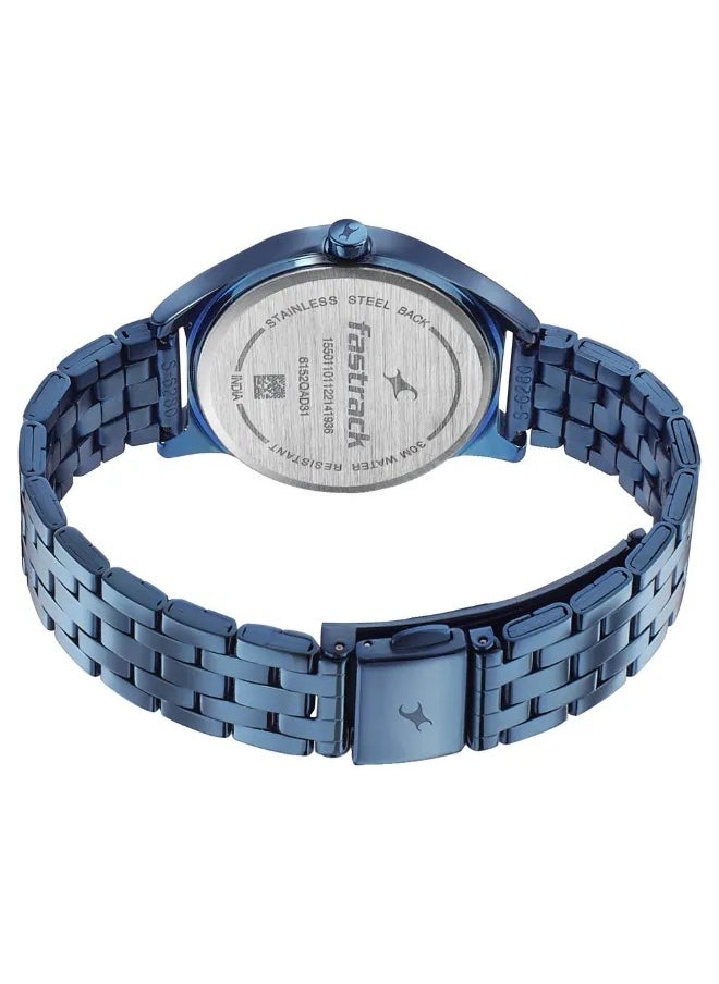Women's Analog Round Shape Stainless Steel Wrist Watch - 6152QM01 - 40 Mm