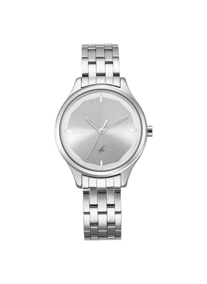 Women's Analog Round Shape Metal Wrist Watch - 6248SM01 - 40 Mm