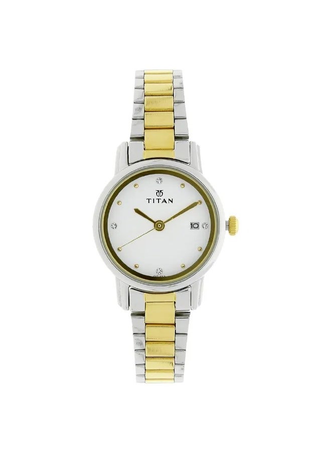 Women's Analog Round Shape Stainless Steel Wrist Watch - 2572BM01 - 33.2 Mm