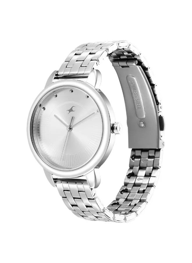 Women's Analog Round Shape Metal Wrist Watch - 6282SM01 -  Mm
