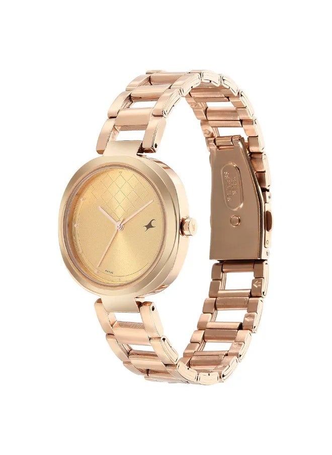 Women's Analog Round Shape Stainless Steel Wrist Watch - 6247WM01 -  Mm