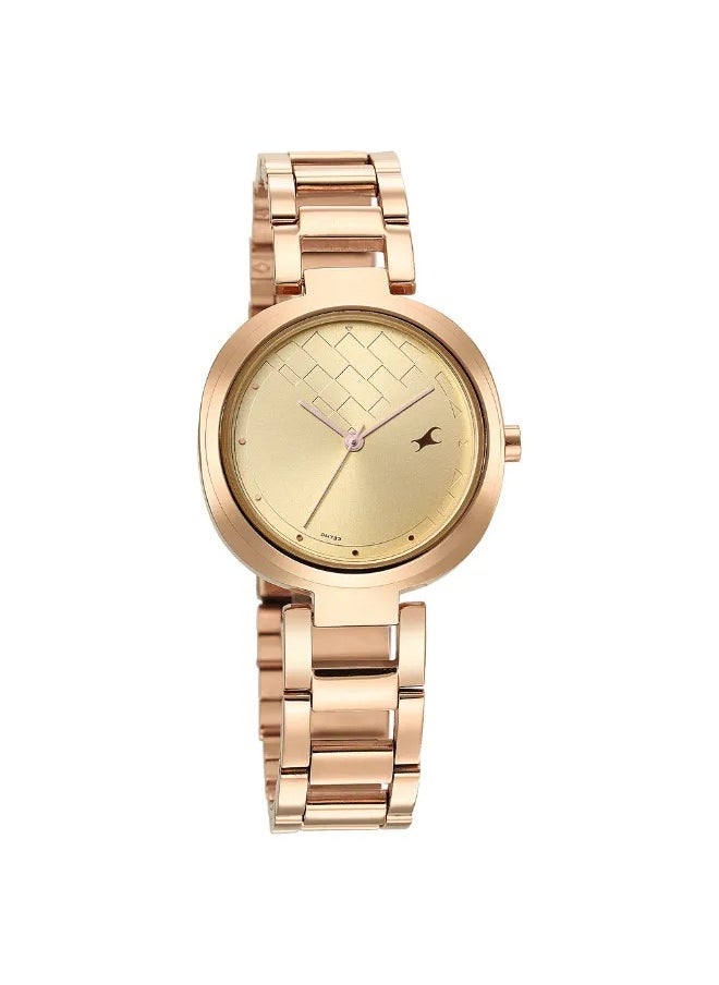 Women's Analog Round Shape Stainless Steel Wrist Watch - 6247WM01 -  Mm