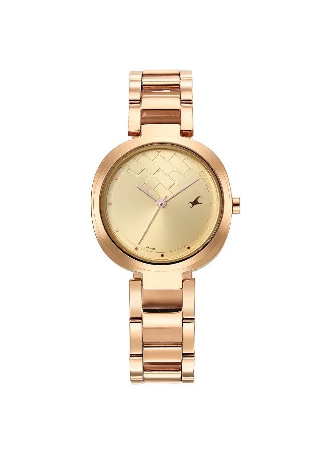 Women's Analog Round Shape Stainless Steel Wrist Watch - 6247WM01 -  Mm