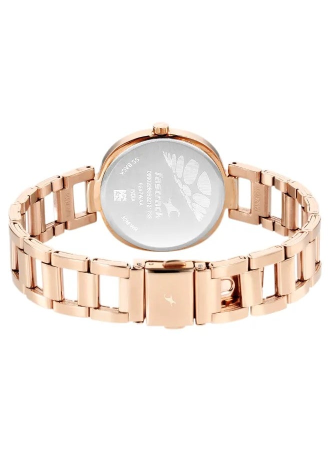 Women's Analog Round Shape Stainless Steel Wrist Watch - 6247WM01 -  Mm
