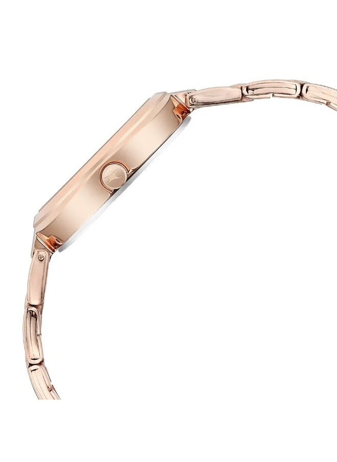 Women's Analog Round Shape Stainless Steel Wrist Watch - 6247WM01 -  Mm