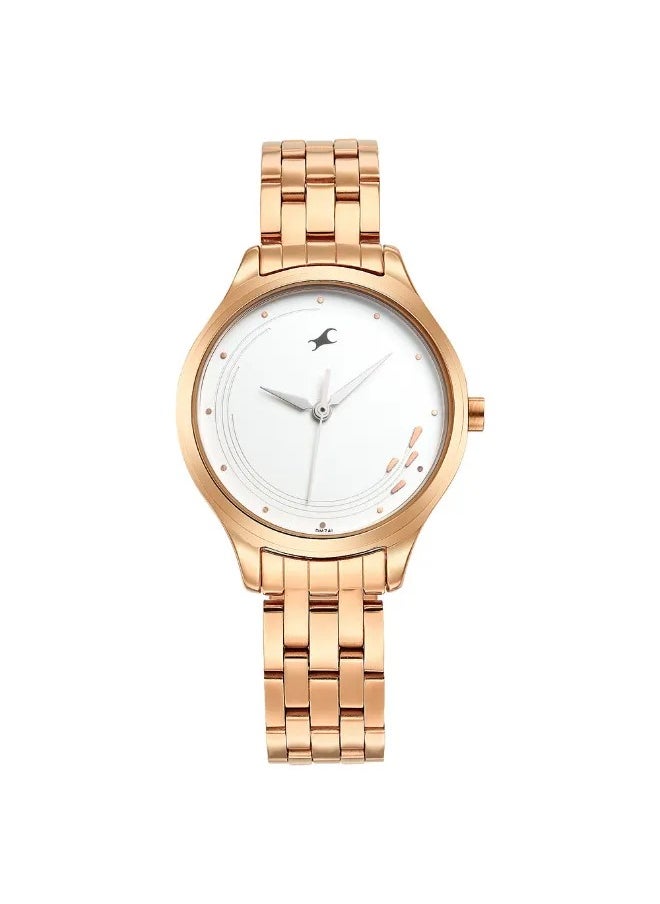 Women's Analog Round Shape Stainless Steel Wrist Watch - 6248WM02 -  Mm