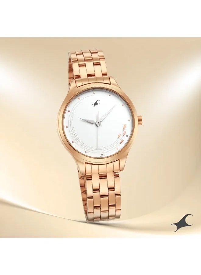 Women's Analog Round Shape Stainless Steel Wrist Watch - 6248WM02 -  Mm