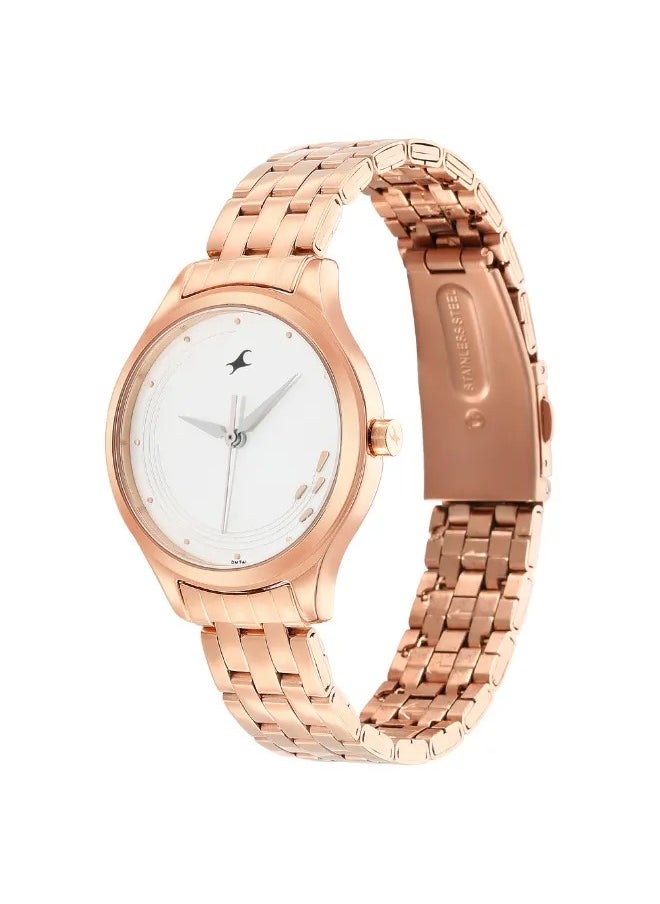 Women's Analog Round Shape Stainless Steel Wrist Watch - 6248WM02 -  Mm