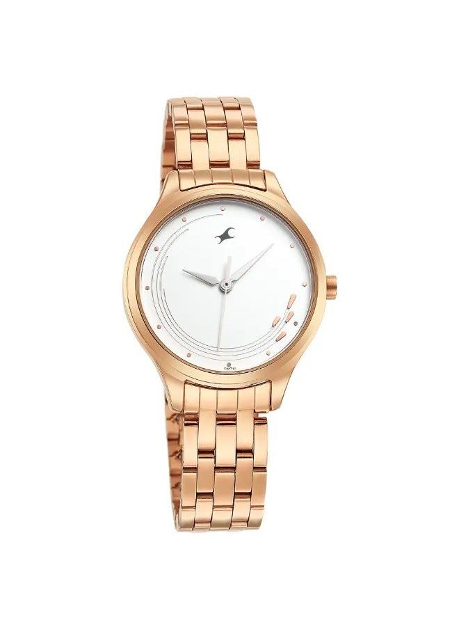 Women's Analog Round Shape Stainless Steel Wrist Watch - 6248WM02 -  Mm
