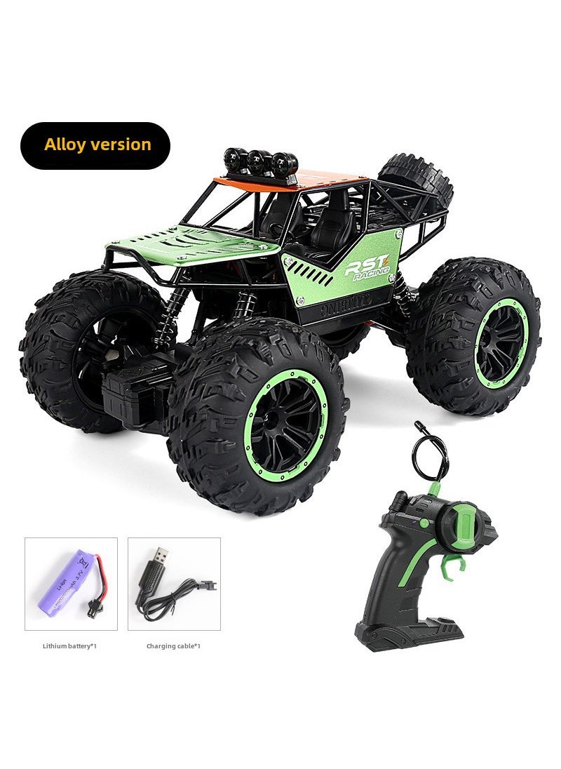 Lihuang remote control car LH-C021 off-road vehicle alloy climbing car with lights boy toy car model cross-border RC Green alloy version