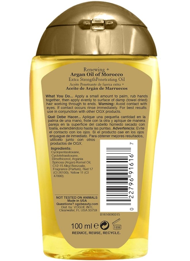 Argan Oil Of Morocco Extra Penetrating Oil For Dry & Coarse Hair, 100Ml