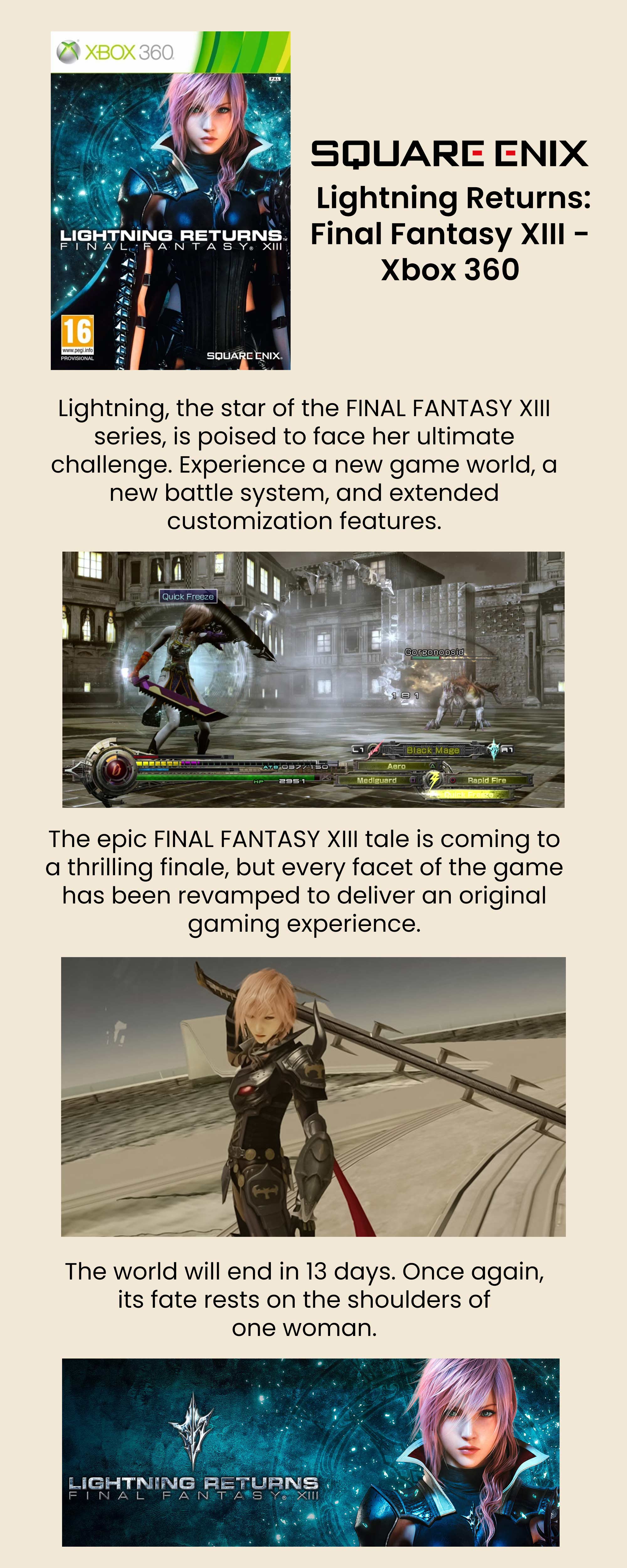 Lightning Returns: Final Fantasy XIII - Role Playing - Xbox 360