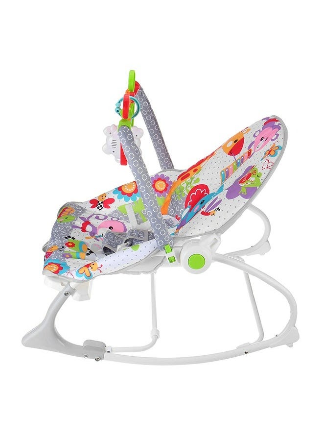 Baby Rocker and Bouncer Chair with Soothing Vibrations, Multi-Position Recline Portable Bouncer