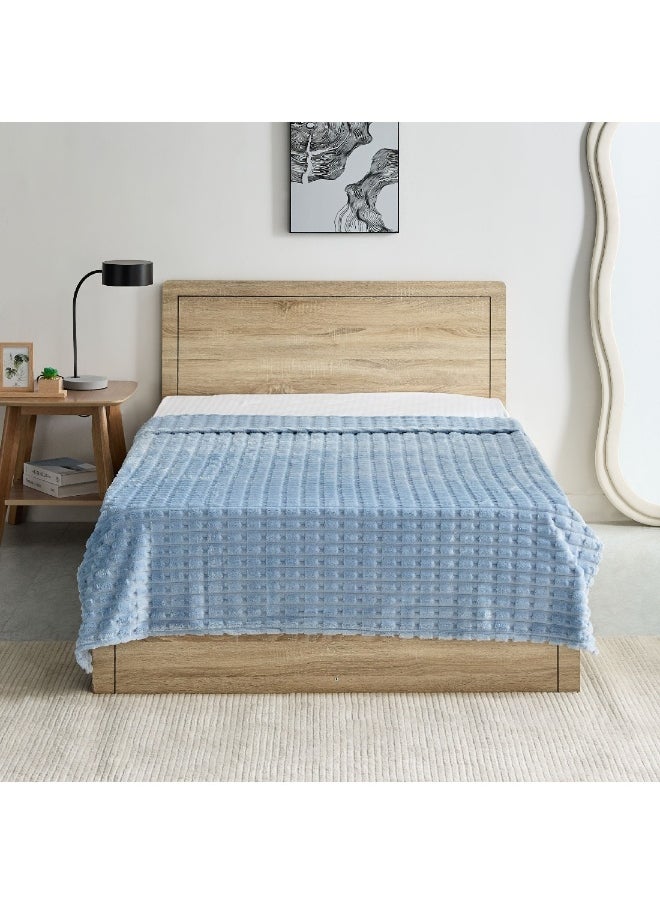 Delft Jacquard Flannel Twin Blanket 200 x 150 cm