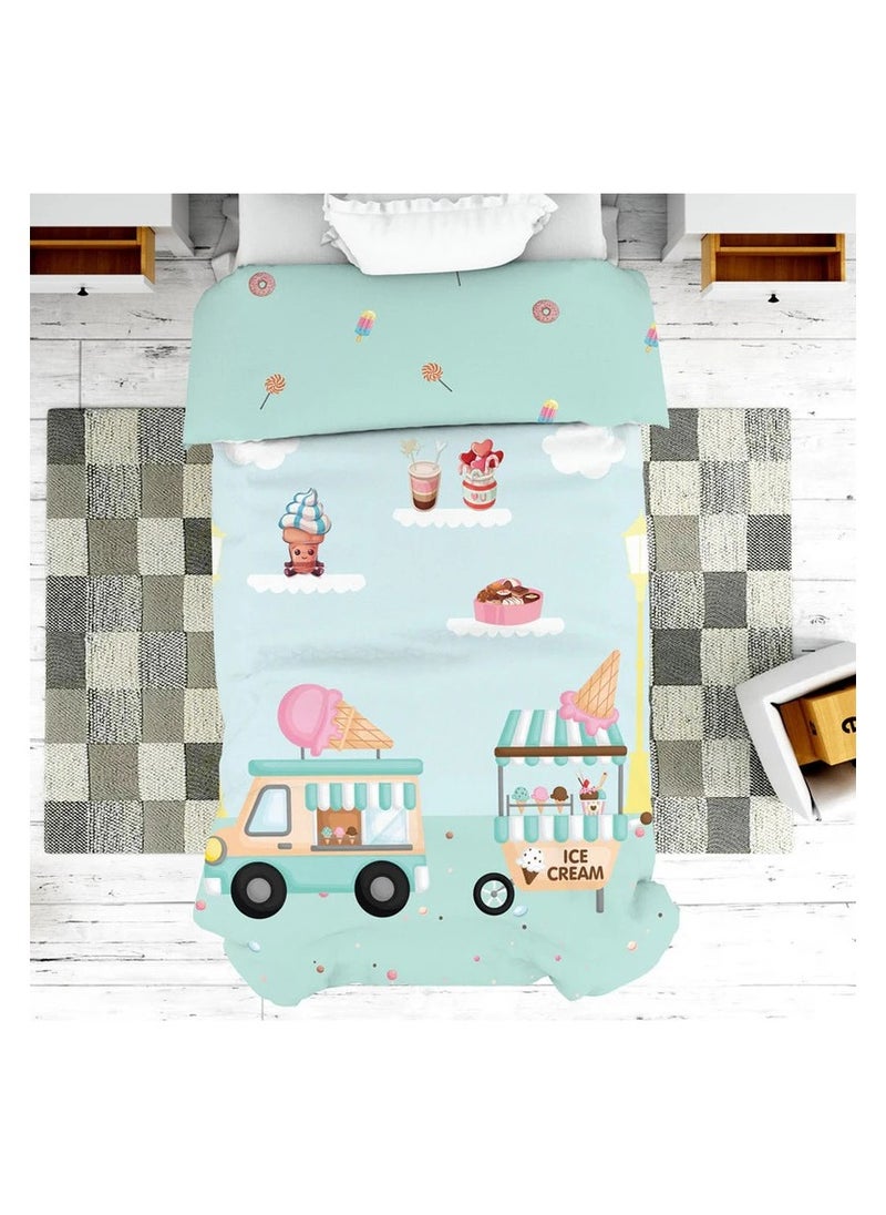 Polka Tots Kids Reversible Comforter Blanket - Ice Cream