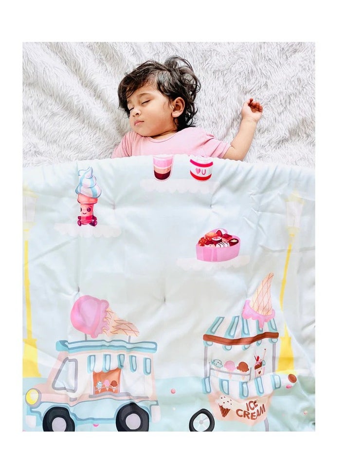 Polka Tots Kids Reversible Comforter Blanket - Ice Cream