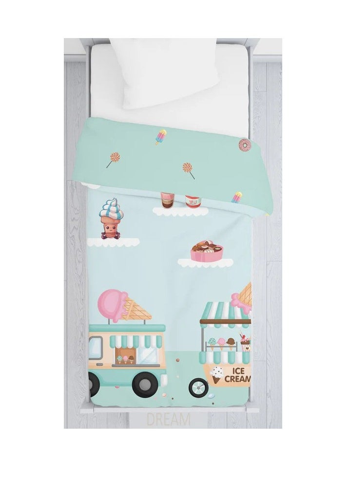 Polka Tots Kids Reversible Comforter Blanket - Ice Cream