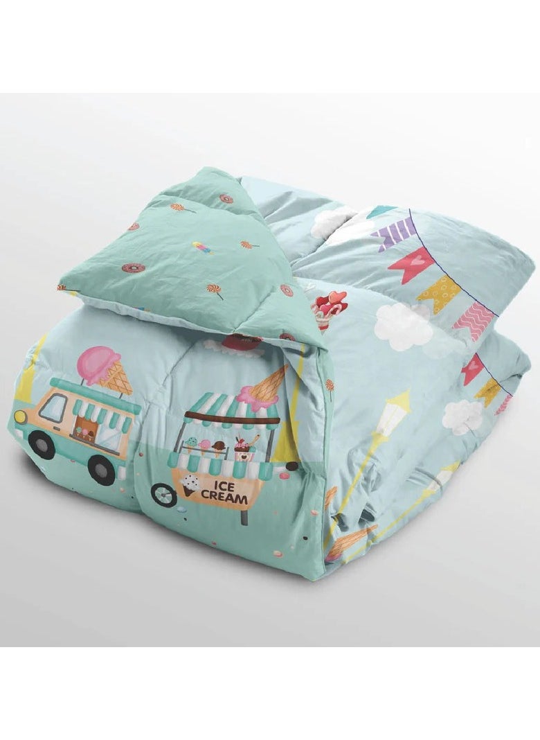 Polka Tots Kids Reversible Comforter Blanket - Ice Cream