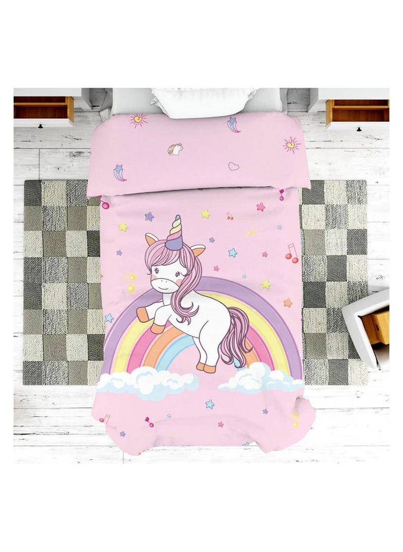 Polka Tots Kids Reversible Comforter Blanket - Unicorn