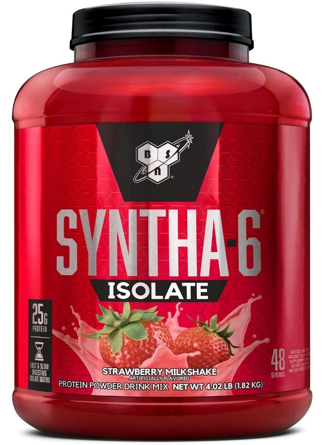 Syntha-6 Isolate Protein Powder Strawberry Milkshake 48 Servings