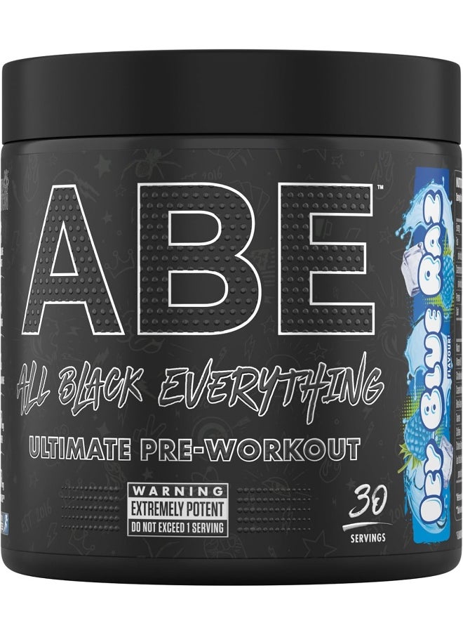 All Black Everything Pre Workout Powder Energy Physical Performance With Citrulline Creatine Bet 30 Servings Icy Blue Raz