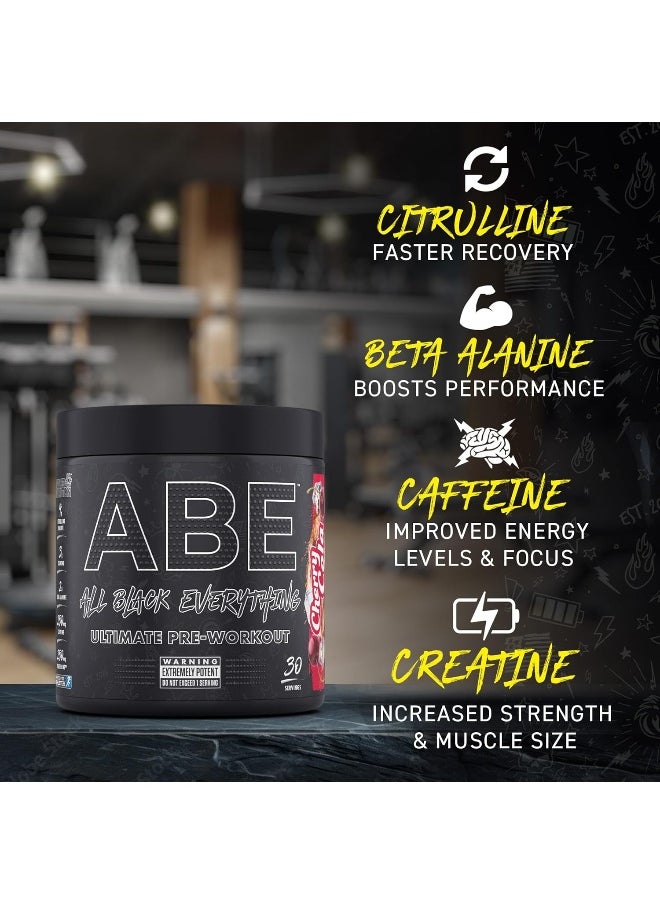 All Black Everything Pre Workout Powder Energy Physical Performance With Citrulline Creatine Bet 30 Servings Icy Blue Raz