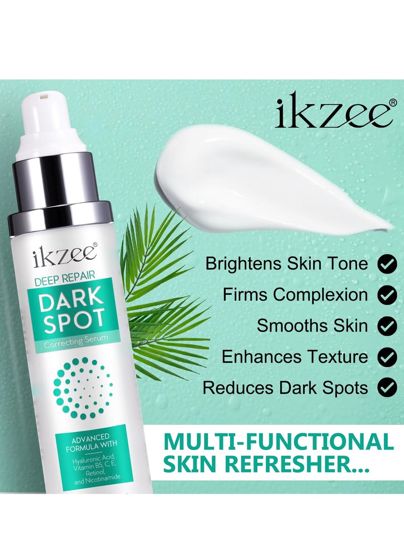 Dark Spot Correcting Serum 50ml Deep Repair Dark Corrector Cream Brightens Skin Tone Firms Complexion Smooth Skin Enhance Texture Reduce Dark Spots with Retinol and Hyaluronic Acid