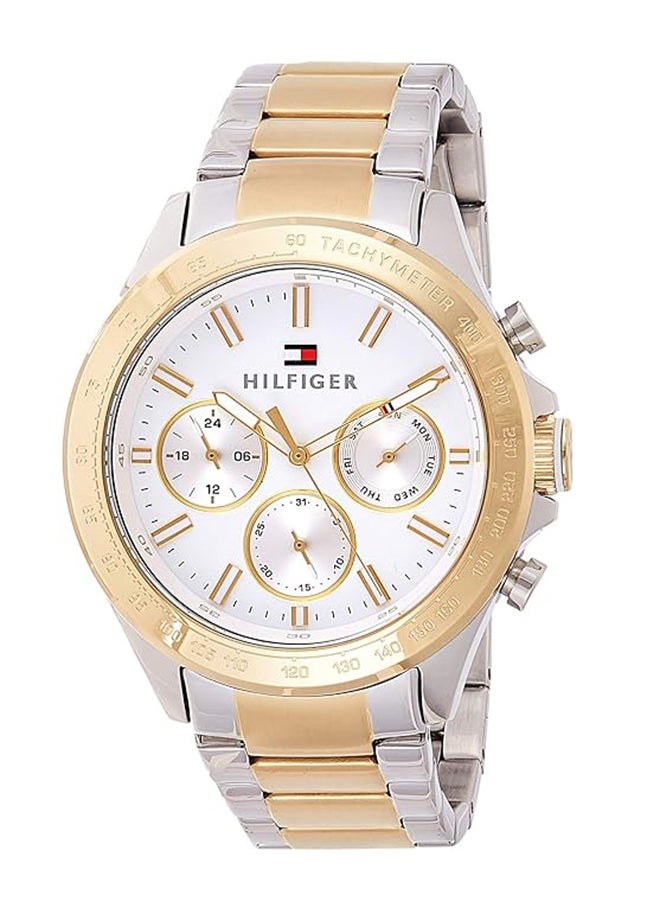 TOMMY HILFIGER ROUND ANALOG MEN'S WHITE CASE WATCH - 1791226