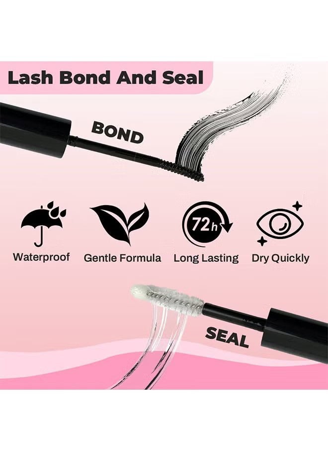 Single Cluster False Lashes Set, Multiple Sizes Eyelashes With Eye Black Mascara Comb And Tweezers, Dense Natural Look Eyelashes, Curl Extension Lashes Eyelashes Set, Enlarge Your Eyes Eyelashes