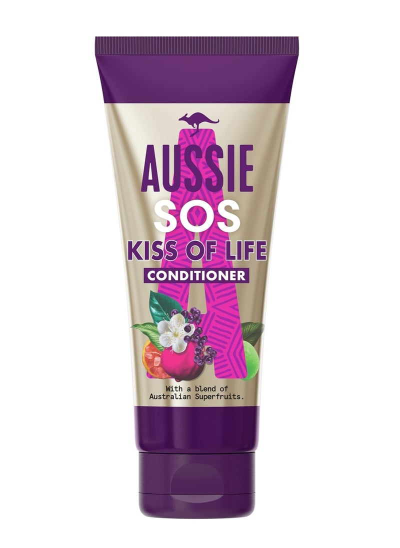 Conditioner SOS Kiss Of Life Vegan Hair Repair Treatment For Dry Damaged Hair Repair Treatment With A Blend Of Australian Superfoods 200ml