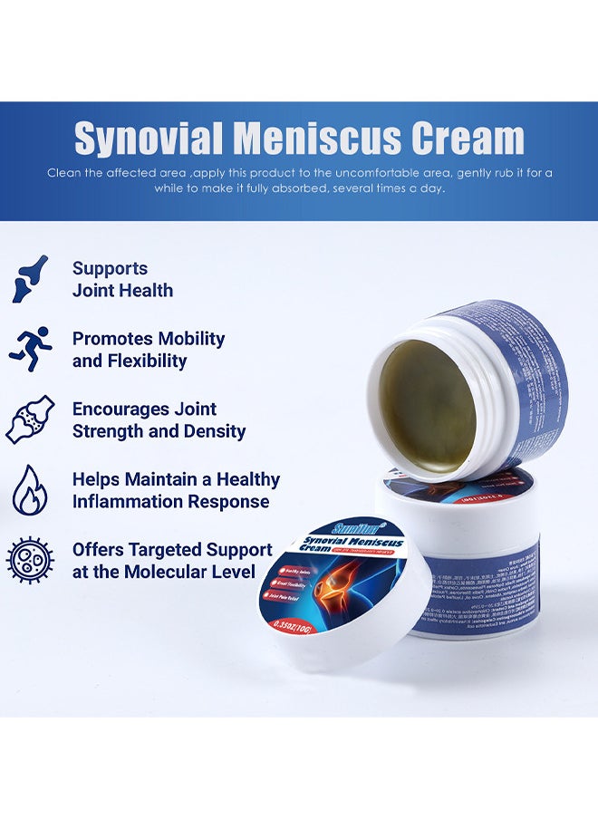 Synovial Meniscus Cream, Knee Joint Pain Relief Ointment, Knee Arthritis Cream Fast Absorbing Hand And Foot Tenosynovitis Cold Gel Quick Relief Joint And Bone Therapy Cream For Muscle And Joint Pain