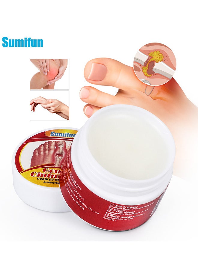 Gout Ointment Professional Effective Fast Acting Safe Fast Absorbing Joint Discomfort Relief Cream To Reduce Pain Edema Redness And Inflammation For Toes Knee Joint 10G