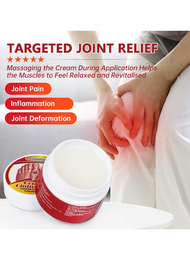 Gout Ointment Professional Effective Fast Acting Safe Fast Absorbing Joint Discomfort Relief Cream To Reduce Pain Edema Redness And Inflammation For Toes Knee Joint 10G