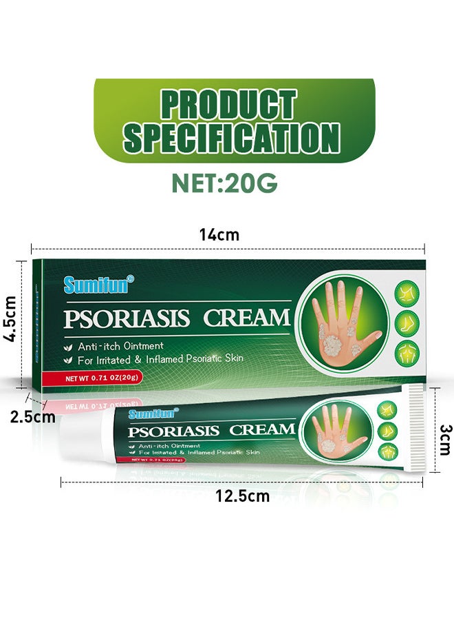 Natural Chinese Herbal Eczema Psoriasis Creams 20G, Dermatitis And Eczema Pruritus Psoriasis Ointment, Psoriasis Creams, Psoriasis Treatment, Antibacterial Cream For Body Itching