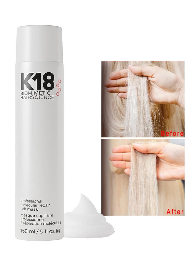 K18 Hair Professional Leave-In Molecular Repair Hair Mask For Unisex 150ml/5oz Masque