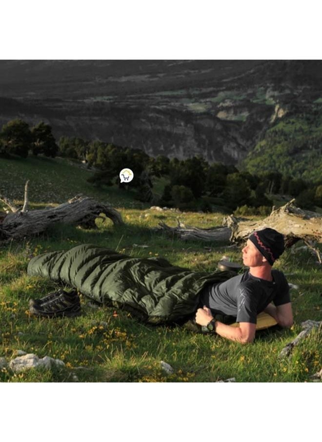 Outdoor Camping Sleeping Bag Hiking Training Lunch Break Duck Down Sleeping Bag Size: 220cm*90cm