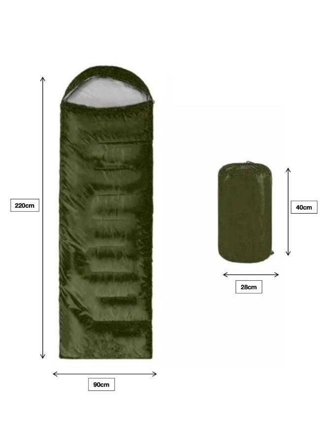 Outdoor Camping Sleeping Bag Hiking Training Lunch Break Duck Down Sleeping Bag Size: 220cm*90cm