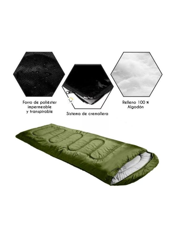 Outdoor Camping Sleeping Bag Hiking Training Lunch Break Duck Down Sleeping Bag Size: 220cm*90cm