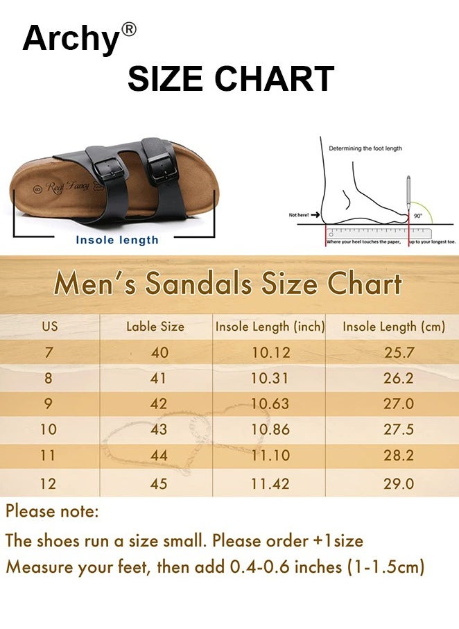 Fashionable Open-Toe Slippers for Men Daily Commuting Beach Casual Cork Sole