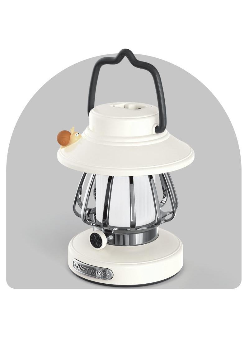 Little Snail Retro Camping Night Light Charging Portable Outdoor Desk Lamp Tent Camping Camp Atmosphere lights