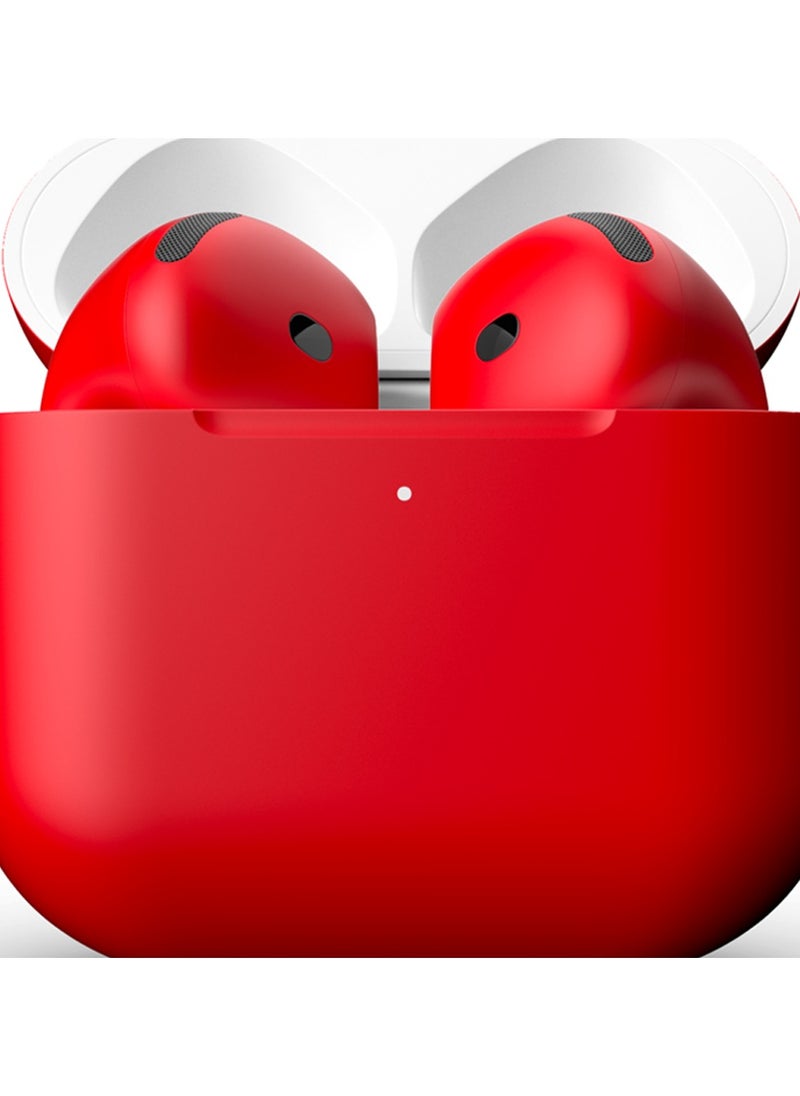 MERLIN CRAFT CUSTOMIZED APPLE AIRPODS 4 RED MATTE