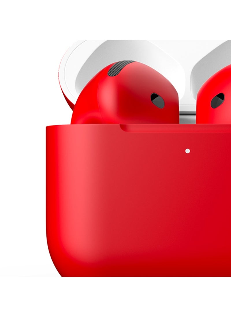MERLIN CRAFT CUSTOMIZED APPLE AIRPODS 4 RED MATTE