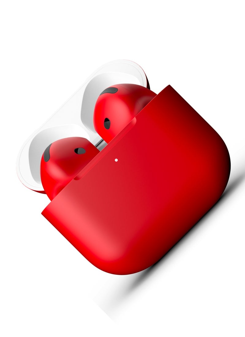 MERLIN CRAFT CUSTOMIZED APPLE AIRPODS 4 RED MATTE