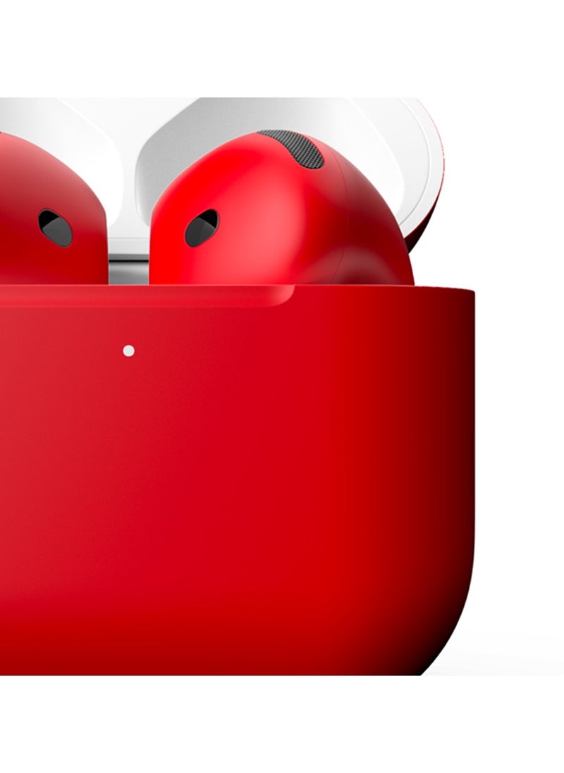 MERLIN CRAFT CUSTOMIZED APPLE AIRPODS 4 RED MATTE