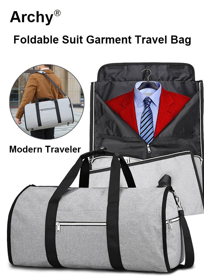 Large Capacity Outdoor Travel Bag Portable Suit Garment Storage Foldable Business Luggage Bag