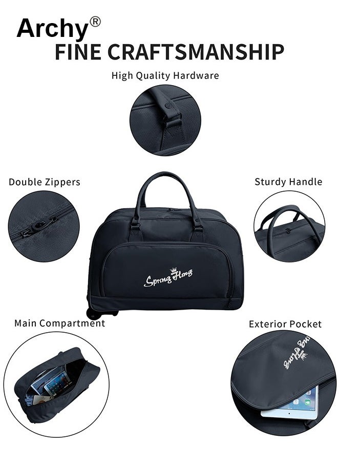 Unisex Trolley Travel Bag Premium Oxford Fabric Large Capacity Multifunctional Luggage Bag