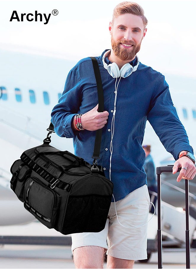 Large-Capacity Travel Bag Men's Short-Distance Luggage Backpack College Students Boarding Backpack Dry and Wet Separation Fitness Bag