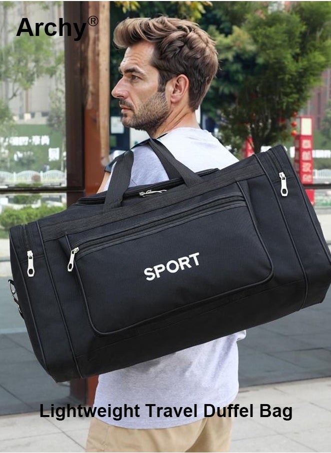 Lightweight Travel Duffel Bag Unisex Large Capacity Wear-resistant Oxford Fabric