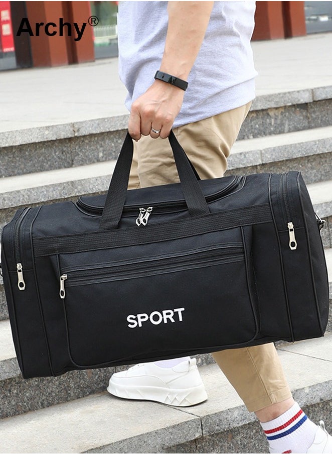 Lightweight Travel Duffel Bag Unisex Large Capacity Wear-resistant Oxford Fabric